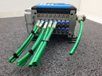 FESTO 8 Valve Pneumatic Solenoid Block CPV10-GE-DI01-8 165809 + CPV10-VI 18200