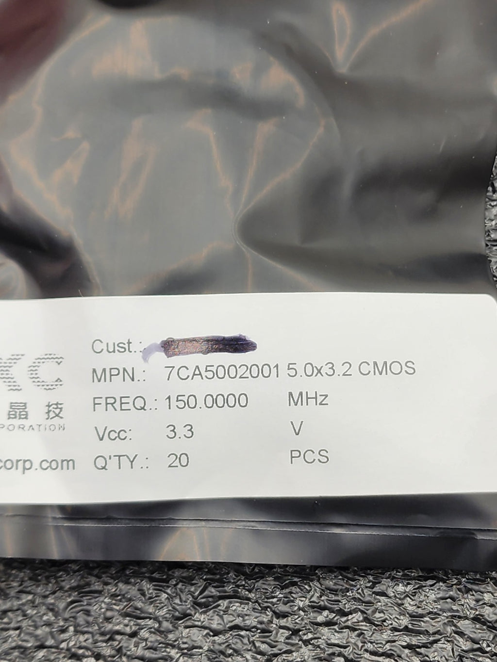 Lot of ~575 TXC XO SMD CMO Crystal Osillator 25 33 50 75 100 125 150 212MHz