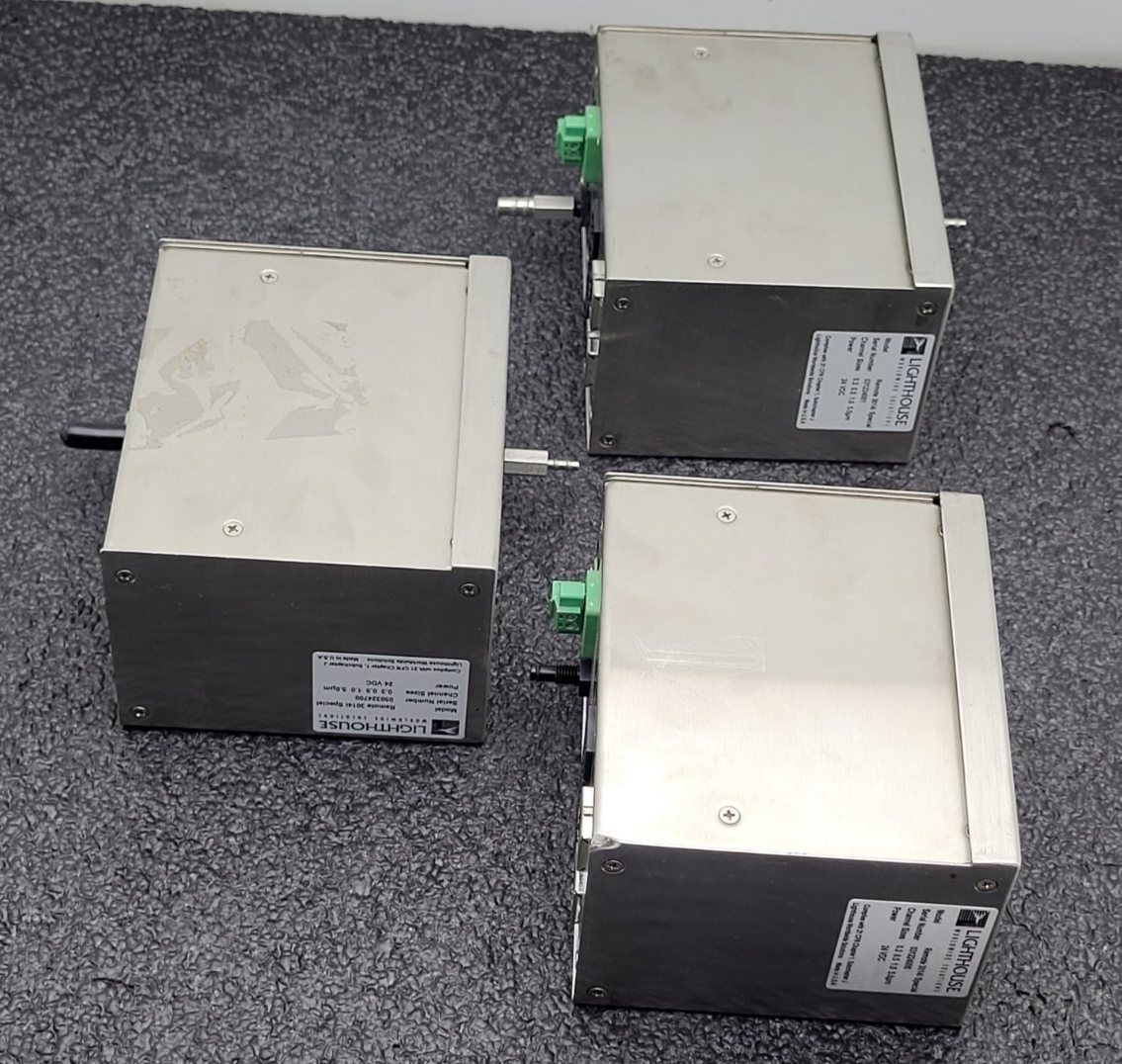 Lot of 3 LIGHTHOUSE REMOTE 3014i Special Laser Particle Counter 24VDC