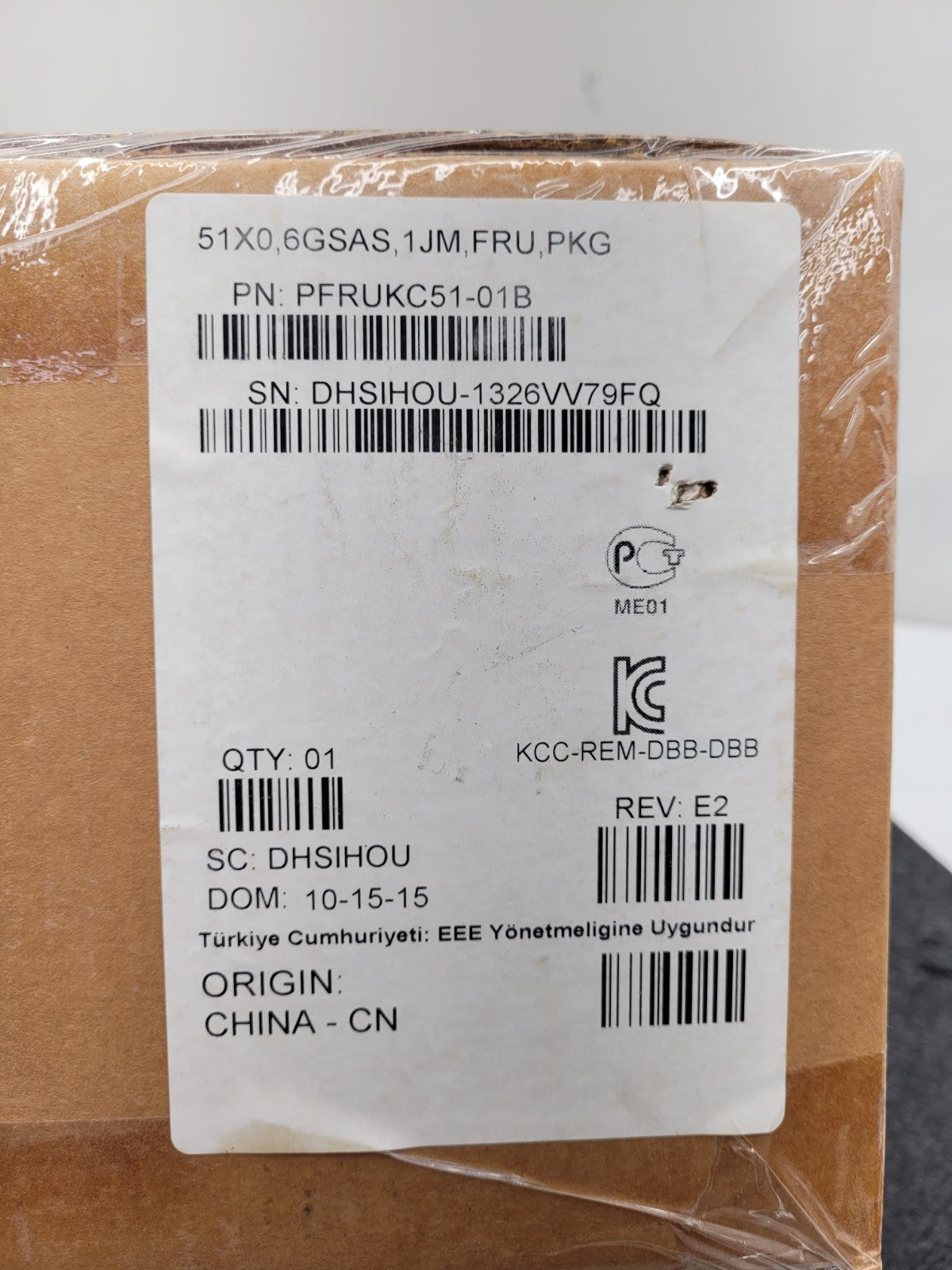 Dot Hill 51x0 6GSAS 1JM FRU PKG PFRUKC51-01B Disk Array Controller