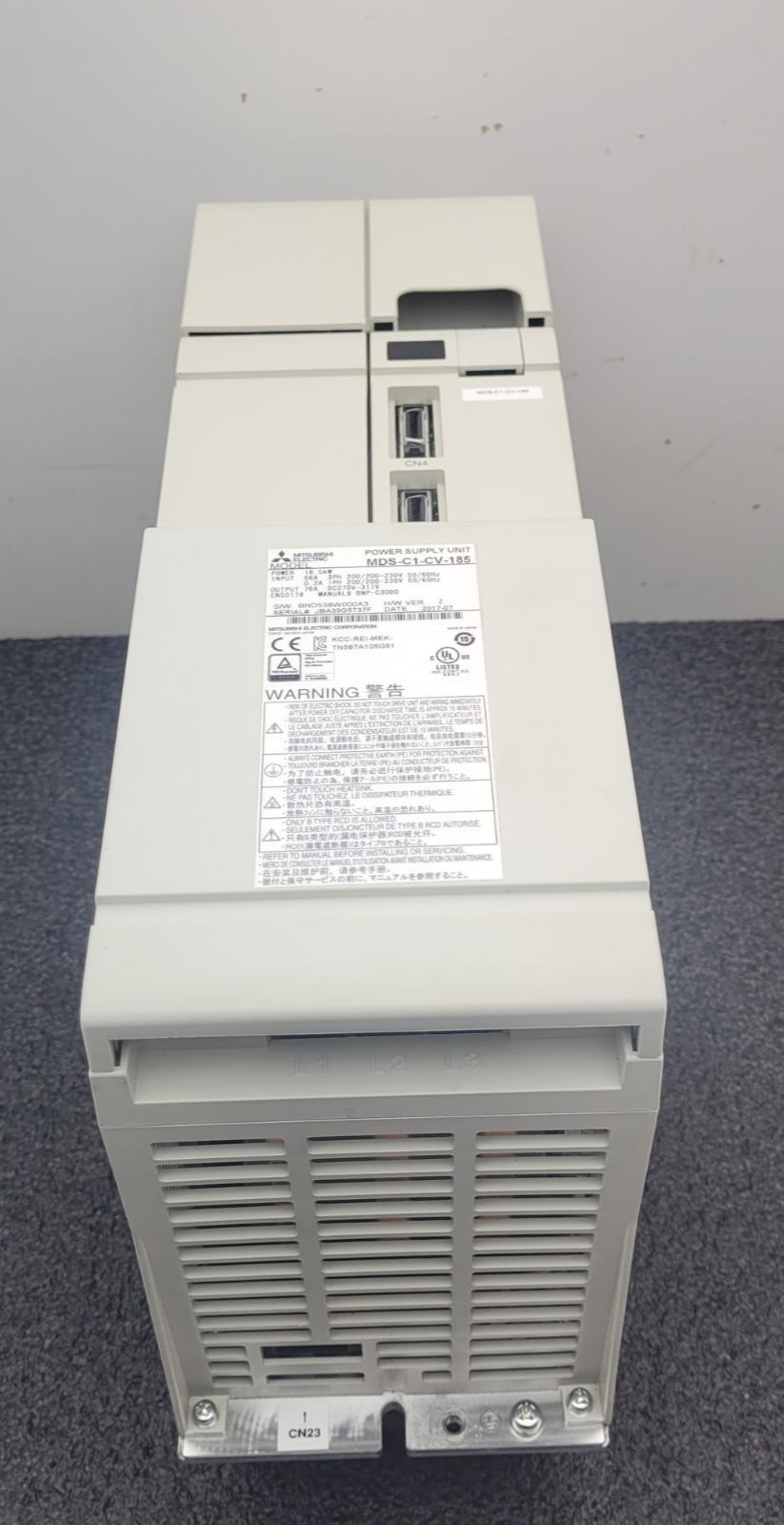MITSUBISHI MDS-C1-CV-185 Power Supply 2017 Date Code