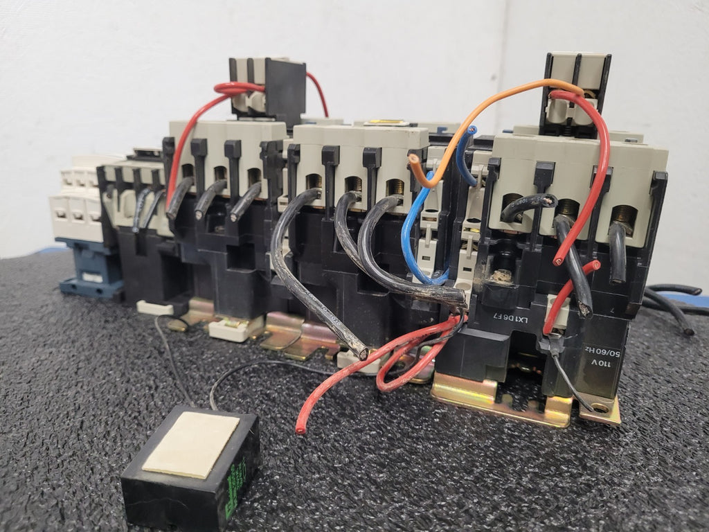 Lot of 5x Assorted Telemecanique DIN RAIL Contactor 120VAC Coil on all units