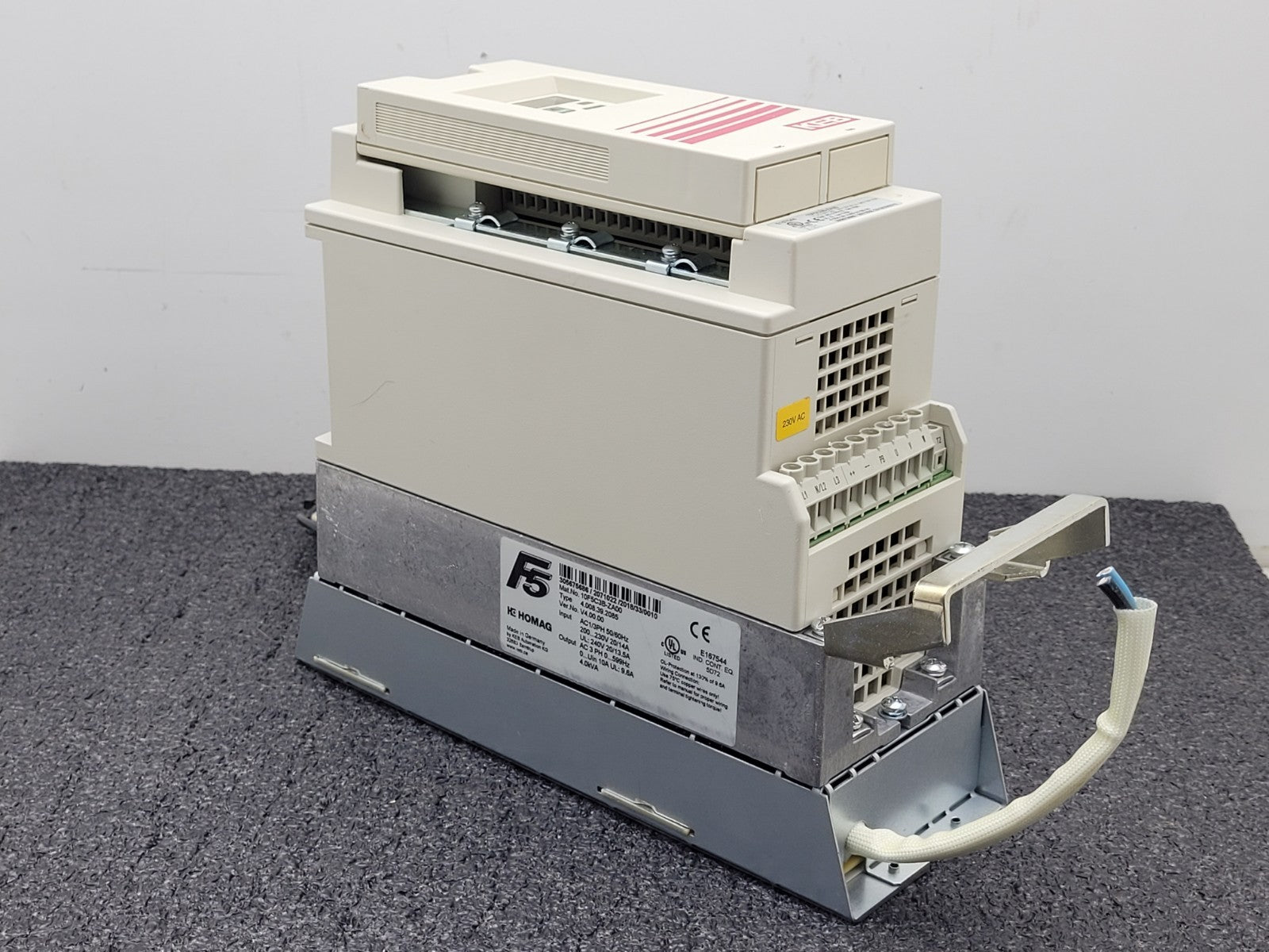 HOMAG / KEB Combivert 10F5C3B-ZA00 Frequency Drive VFD AC Controller 240VAC 4kVA