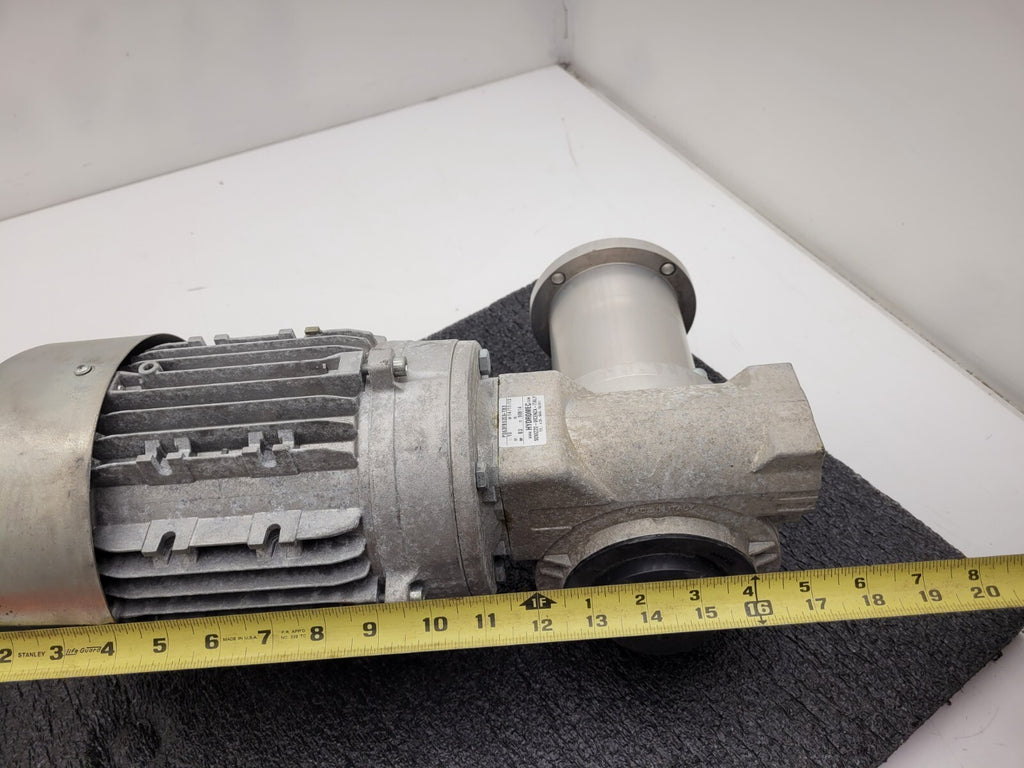 MT Motori 1.5kW Gearmotor 230-480VAC 3PH 10:1 Gearhead Ratio 2HP Right Angle