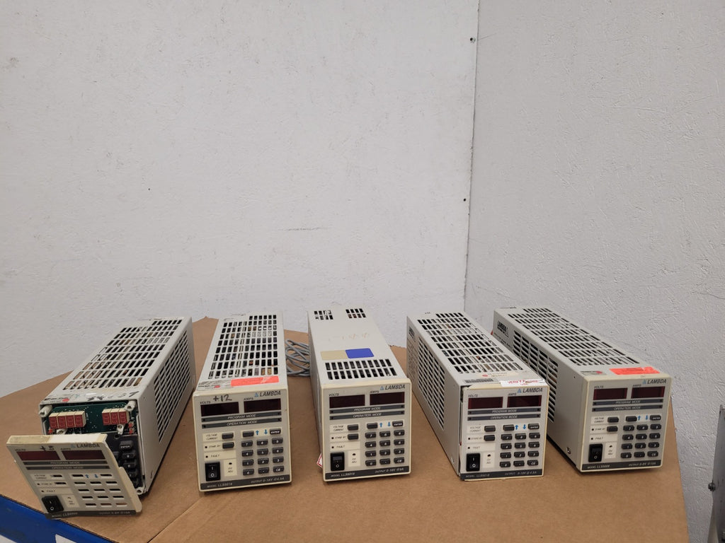 Lot of 5 Lambda Regulated DC Power Supply LLS5008, 0-8V 10A For Parts or Repair