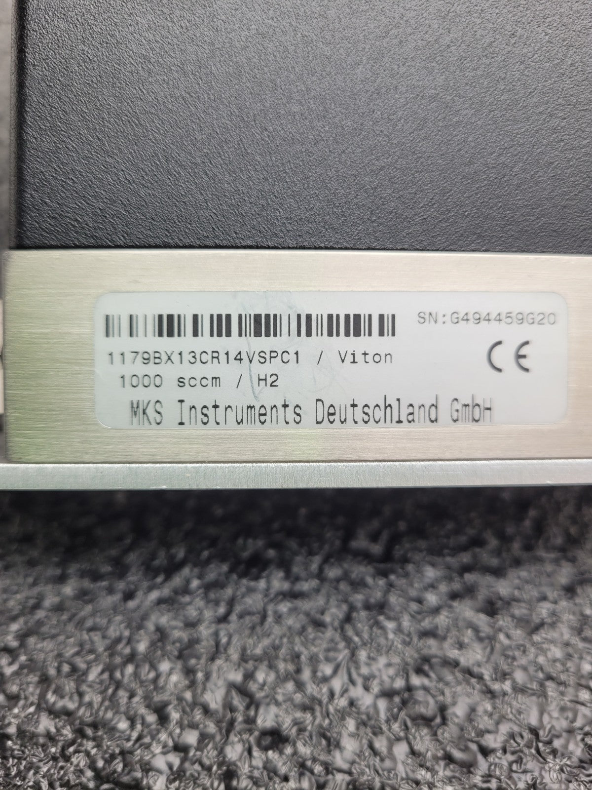 MKS 1179BX13CR14NSPC1 Mass-Flo Mass Flow Controller 1000 SCCM H2 Working Pull
