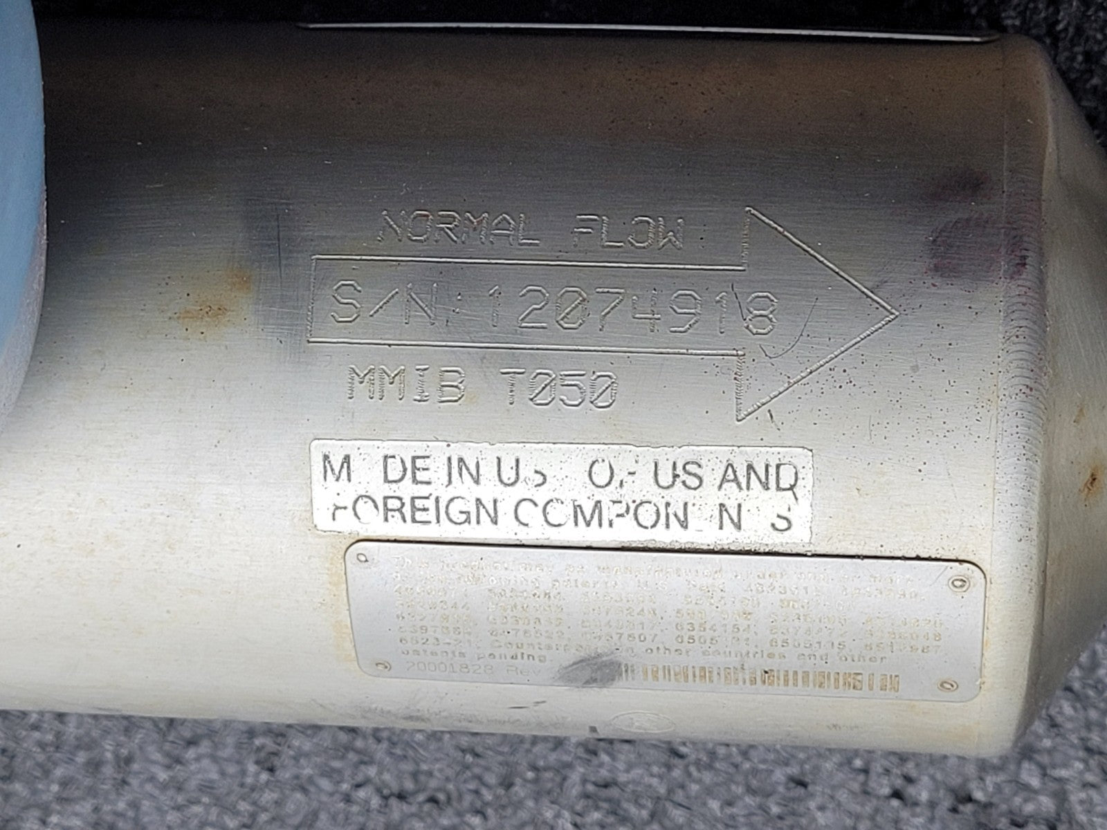 Micro Motion T050T613SQBAEZZZZ Mass Flow Sensor T Series Coriolis Meter 1/2"