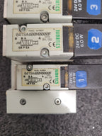 Numatics 5 Valve Solenoid 041SA400M0000F Pneumatic Manifold Set 3 Blocks DB25