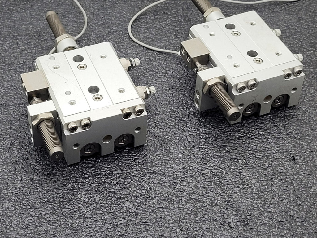 2x TPC NLCD20-20S-W8H Air Slide Pneumatic Linear Table Actuator 20mm Stroke