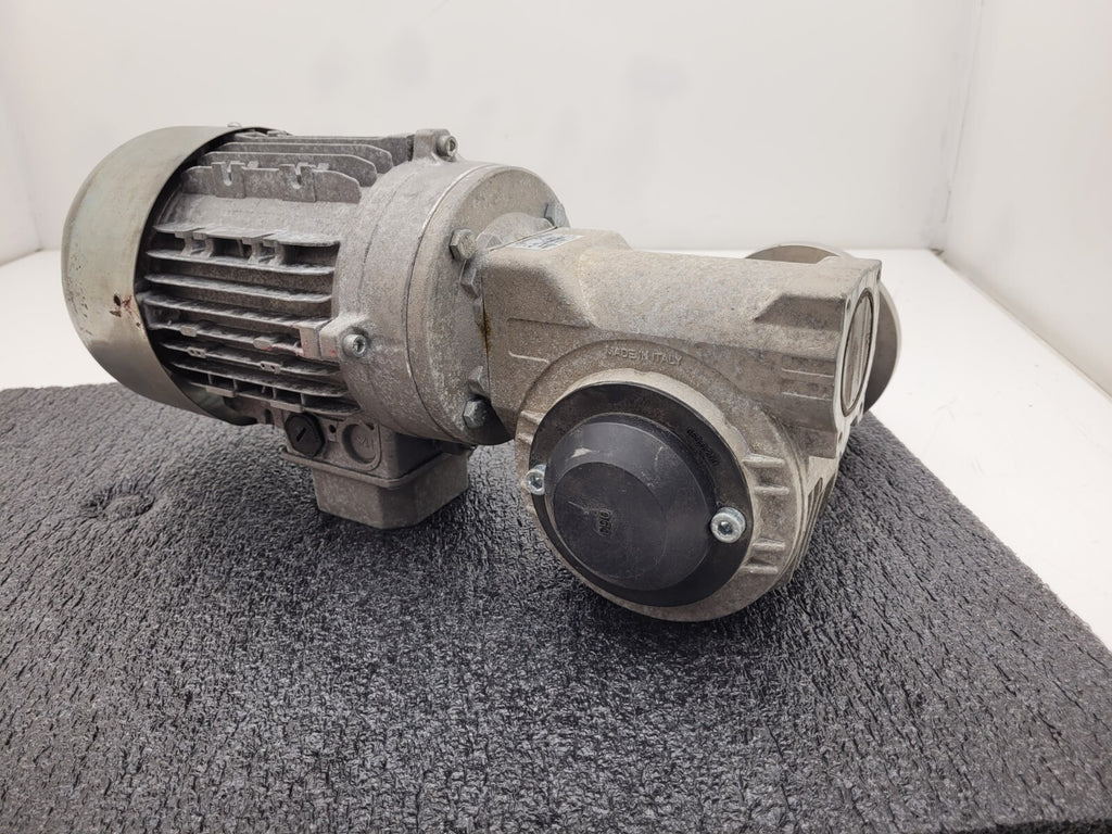 MT Motori 1.5kW Gearmotor 230-480VAC 3PH 10:1 Gearhead Ratio 2HP Right Angle