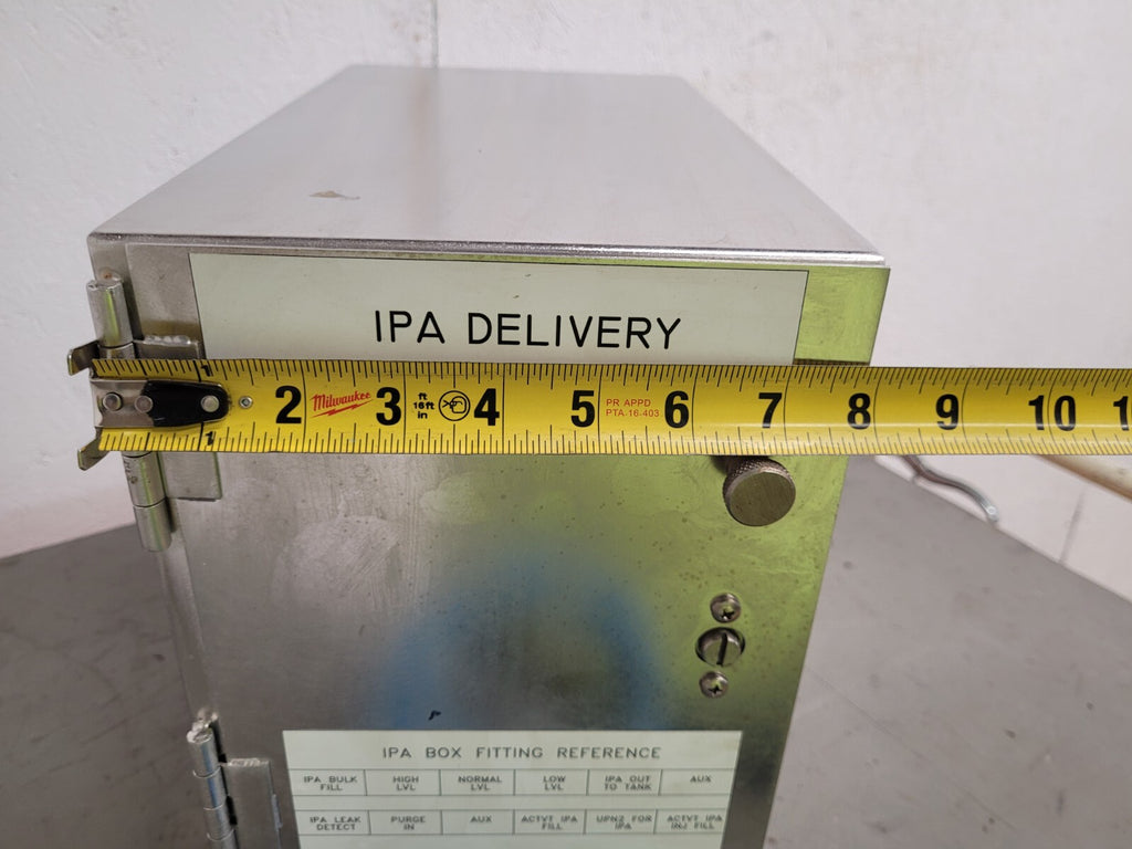 Stainless Box Containing Isopropyl Alcohol Delivery System Tank Dispenser IPA