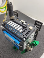 FESTO 8 Valve Pnumatic Solenoid Block CPV10-GE-DI01-8 165809 + CPV10-VI 18200
