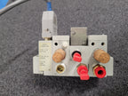 Numatics 5 Valve Solenoid 041SA400M0000F Pneumatic Manifold Set 3 Blocks DB25