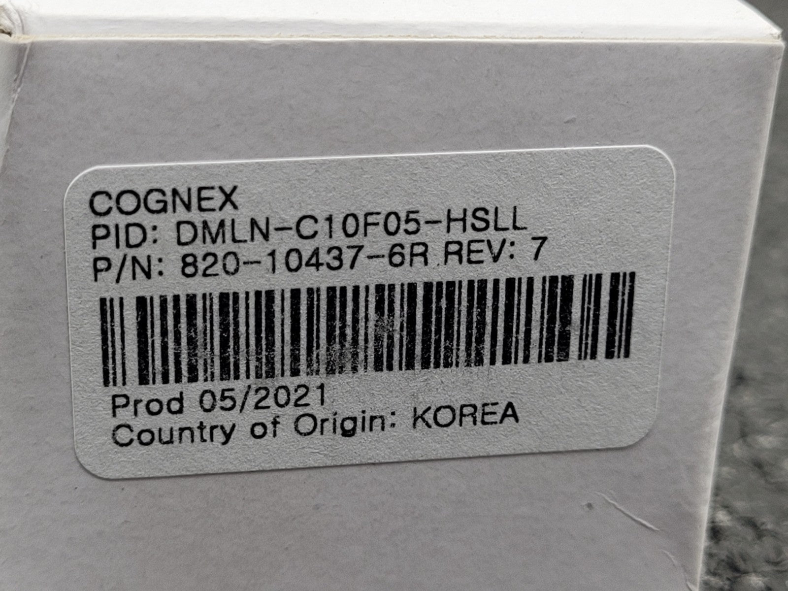 COGNEX 10mm F5 (autofocus)  DMLN-C10F05-HSLL 820-10437-6R Dataman 370 Lens