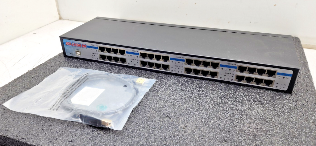 Coolgear USB to 32 Port COM RS-232 Serial Adapter FTDI Chipset USB-32COM-RM