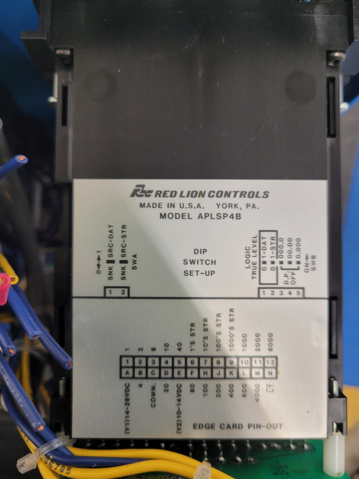 Red Lion APLSP4B Digital Readout Allen Bradley 800m-XD1S Buttons Control Panel