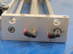 SMC CY1L25H-650-F79L Rodless Magnetic Coupled Guided Cylinder w/ D-F79 Sensors