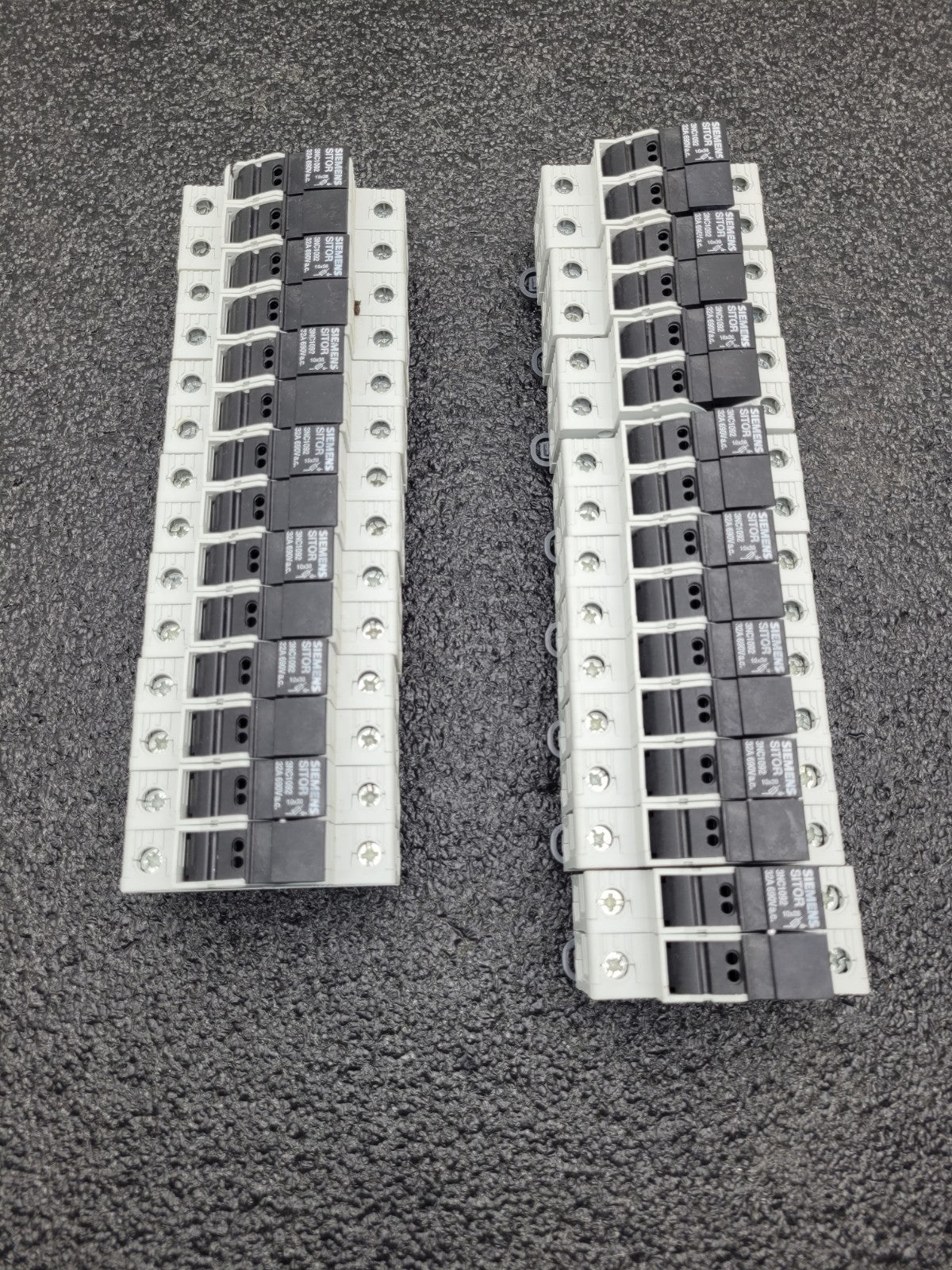 Lot of 15x SIEMENS SITOR Double Fuse Hoder DIN 3NC1092 AC-22B 50-60Hz 32A 400V