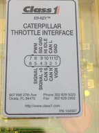 Class 1  ES-KEY Vernier Throttle Interface Caterpillar Electronic Engines 104997
