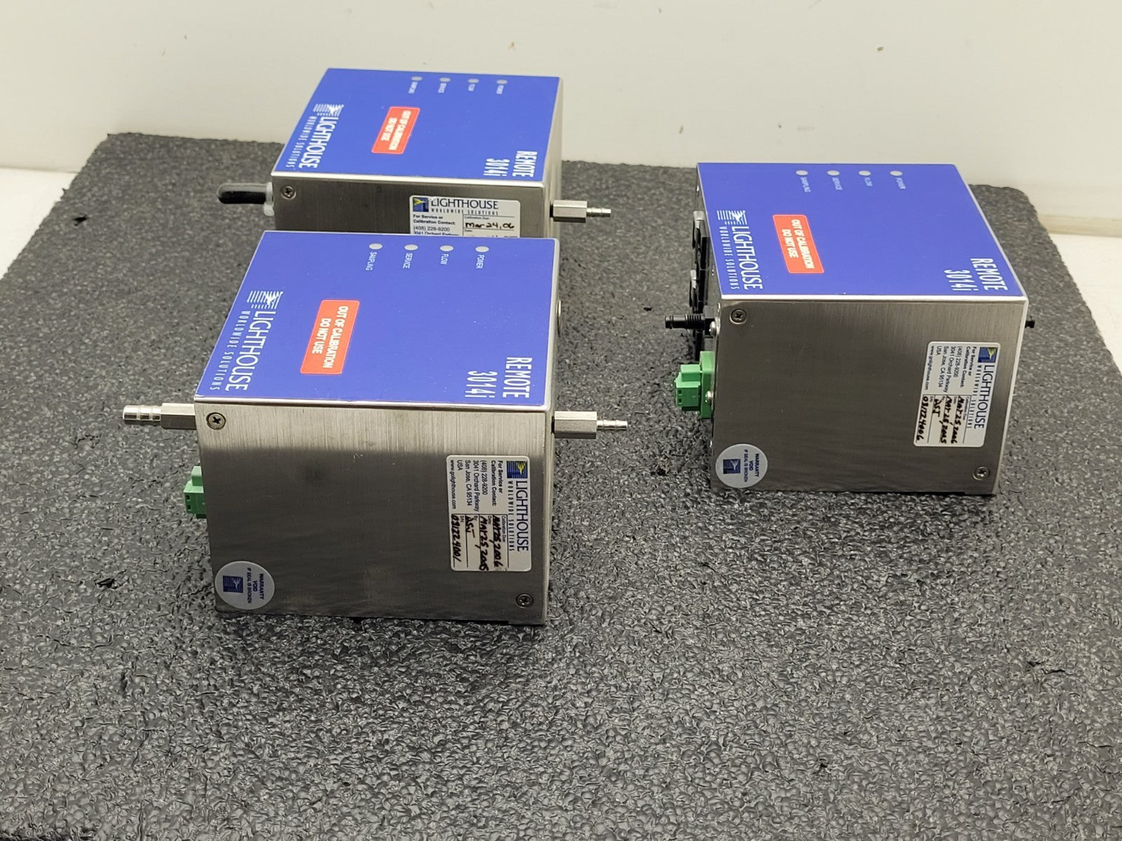 Lot of 3 LIGHTHOUSE REMOTE 3014i Special Laser Particle Counter 24VDC