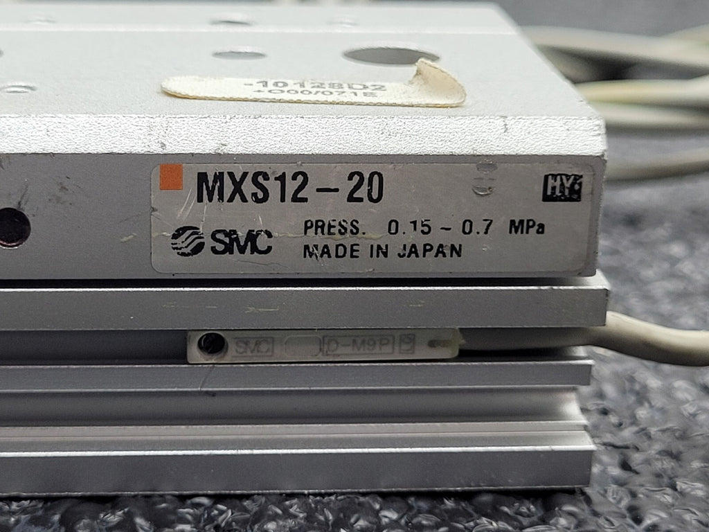 Lot of - 8 Assorted  SMC MXS 100PSI Linear Slide Guide Cylinder w/sensors