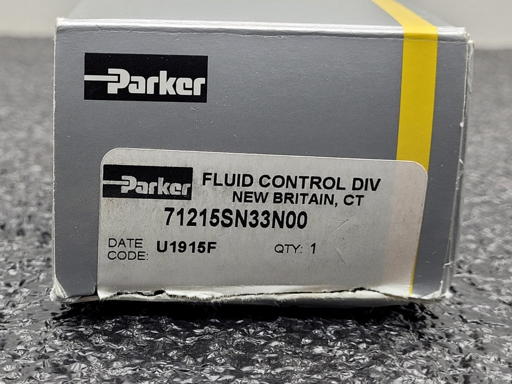 PARKER Skinner Fluid Control Solenoid Valve NC 3/8" NPT SS 33249  71215SN33N00