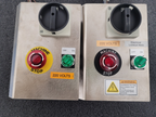 Lot of 2x Machine Control Electric Panel Main Disconnect On/Off and EMO Switch