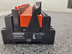 Lot of 13x SIEMENS RT424024 Relay LZX: RT 78625 Base 24VDC Type 42 Indicator DIN