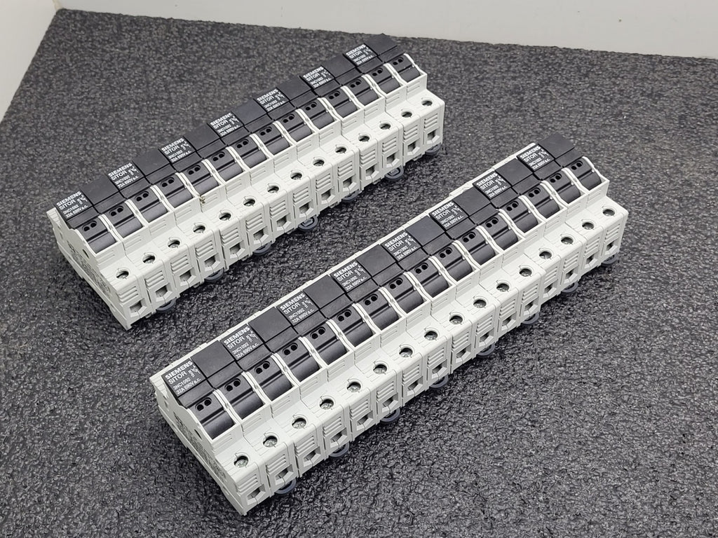 Lot of 15x SIEMENS SITOR Double Fuse Hoder DIN 3NC1092 AC-22B 50-60Hz 32A 400V