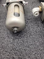 Lot of 16x  SMC Pneumatic Compressed Air Filter Assembly NAFM2000-N01-C