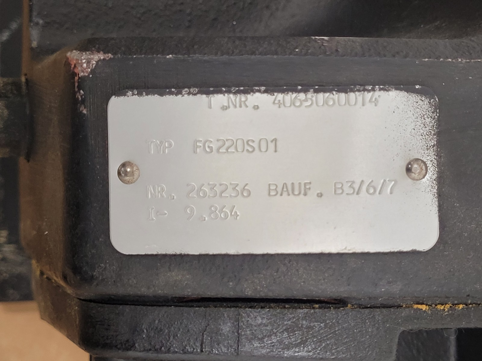Baumuller Nurnberg DS 56-L Servo Motor Gear Reducer FG220S01 1:9 Reduction 3.8kW