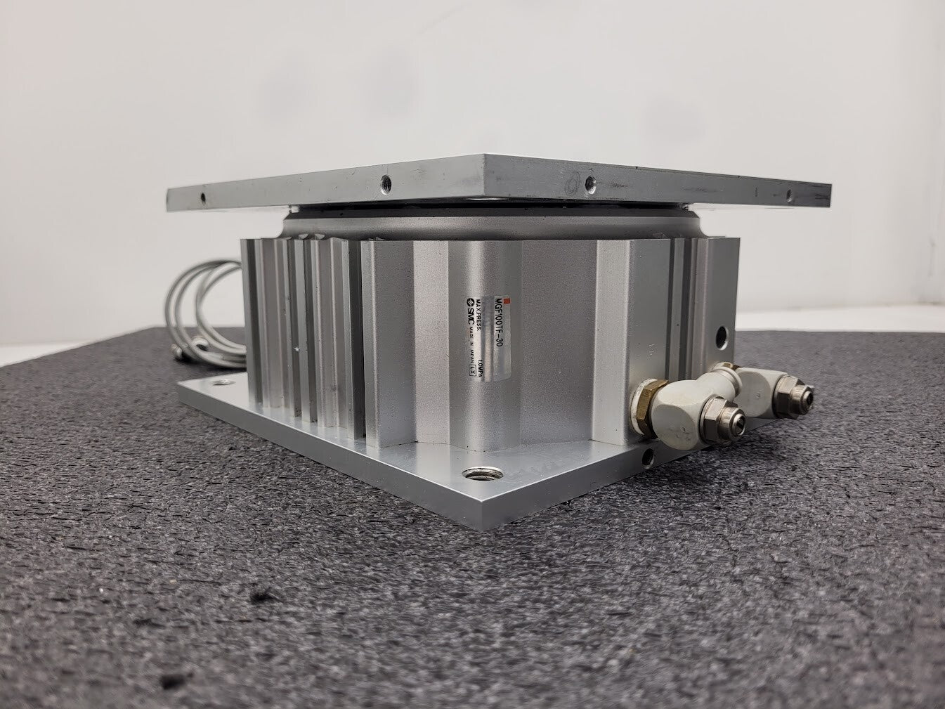 SMC MGF100TF-30 Low Profile Compact Guided Guide Pancake Cylinder w/ Sensors