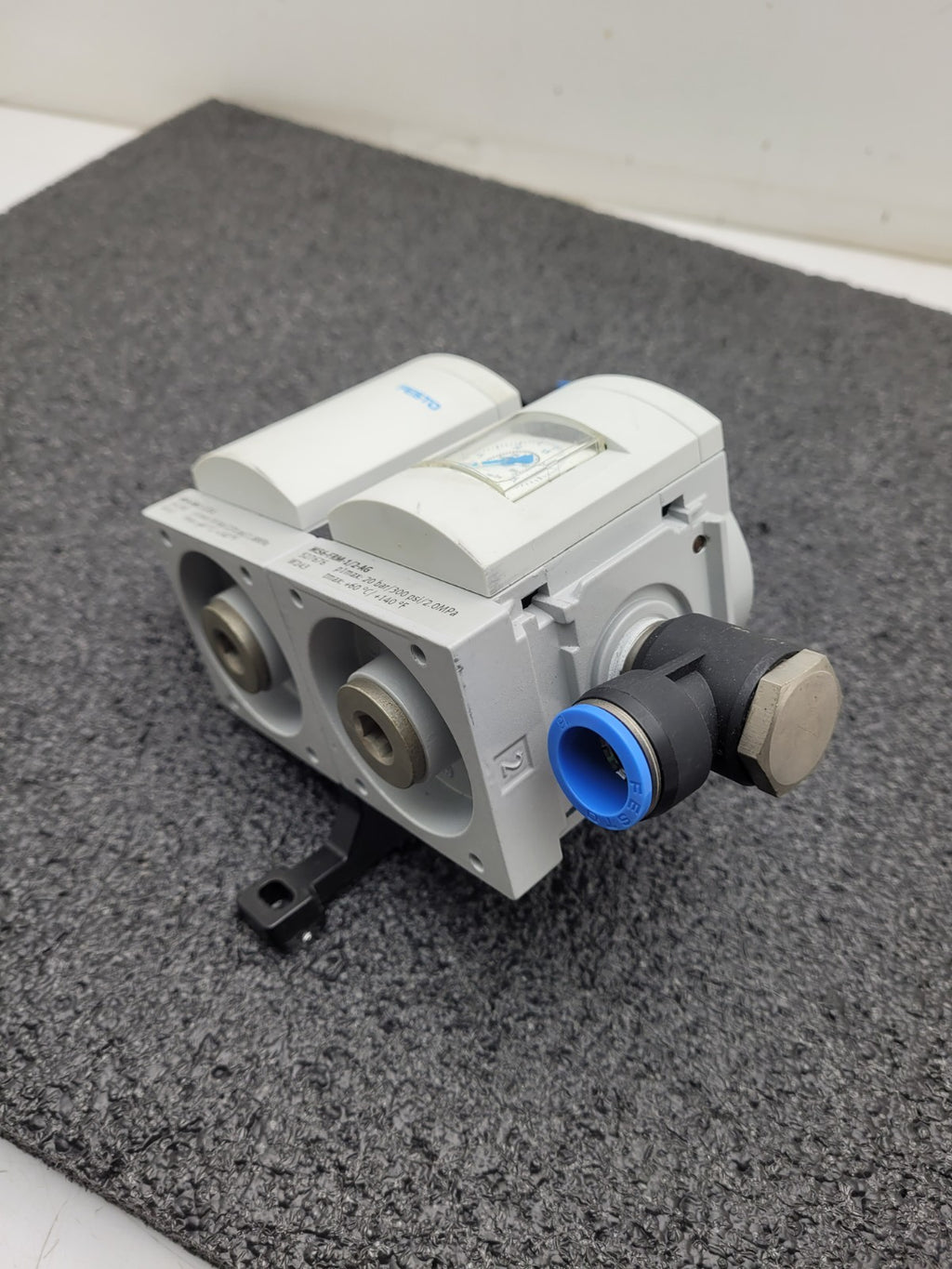 Festo MS6 Manual On/OFF Mechanical Pressure Guage Pneumatic Air Manifold 16mm In