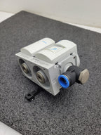 Festo MS6 Manual On/OFF Mechanical Pressure Guage Pneumatic Air Manifold 16mm In