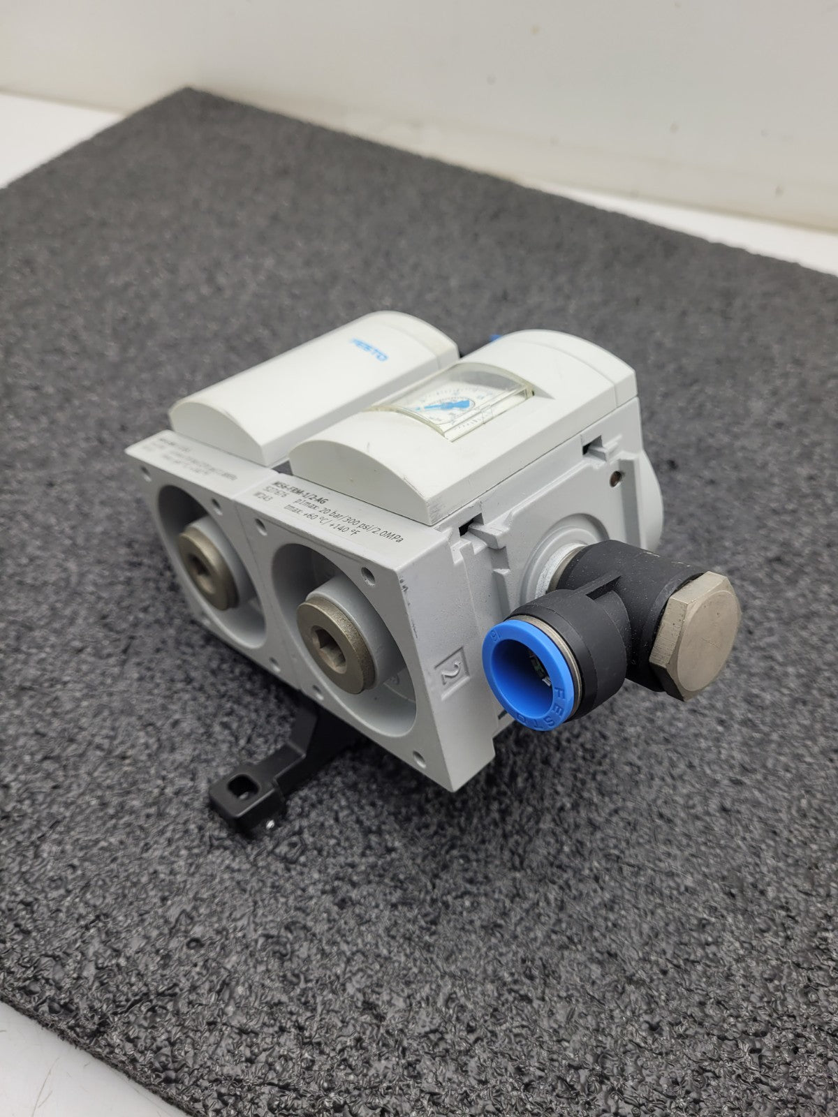Festo MS6 Manual On/OFF Mechanical Pressure Guage Pneumatic Air Manifold 16mm In
