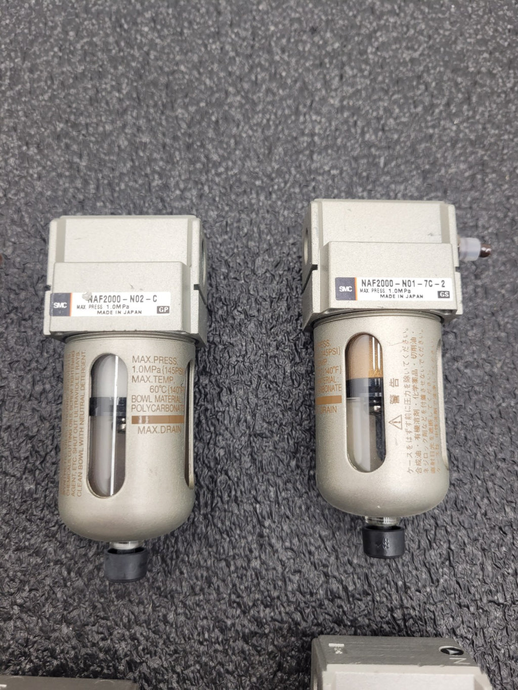 Lot of 16x  SMC Pneumatic Compressed Air Filter Assembly NAFM2000-N01-C
