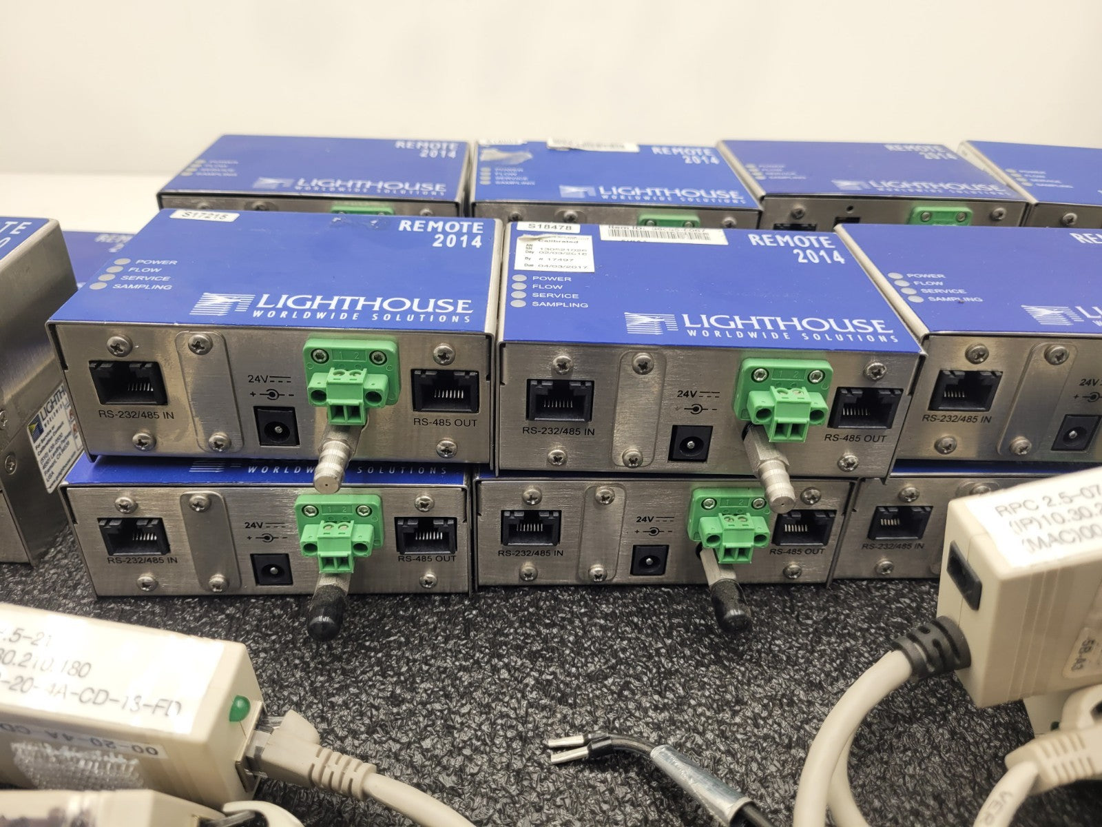 22x LIGHTHOUSE REMOTE  2014 3010 + Enet adapters RS-232 Laser Particle Counter