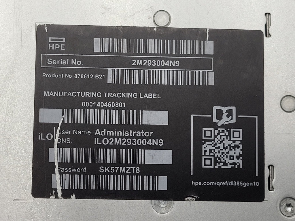 HPE ProLiant DL385 G10 2x AMD EPYC 7251 32GB RAM P408i-a SR 2U Server 8 Bay SFF