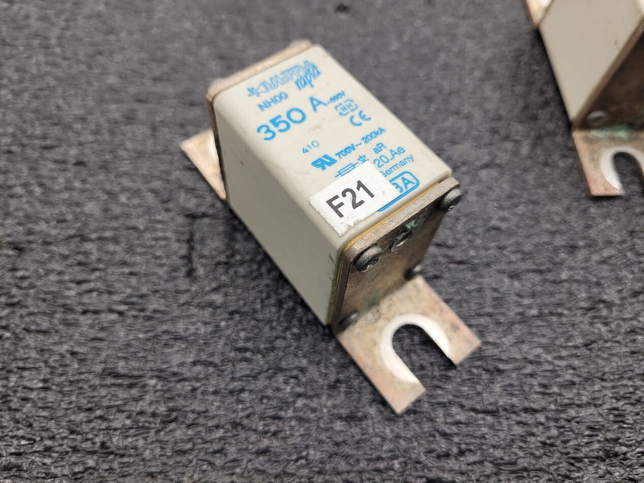 Lot of 18 SIBA Ultra Rapid NH00 VDE 20 189 20.AE 350 Amp Fuse 700V 200kA