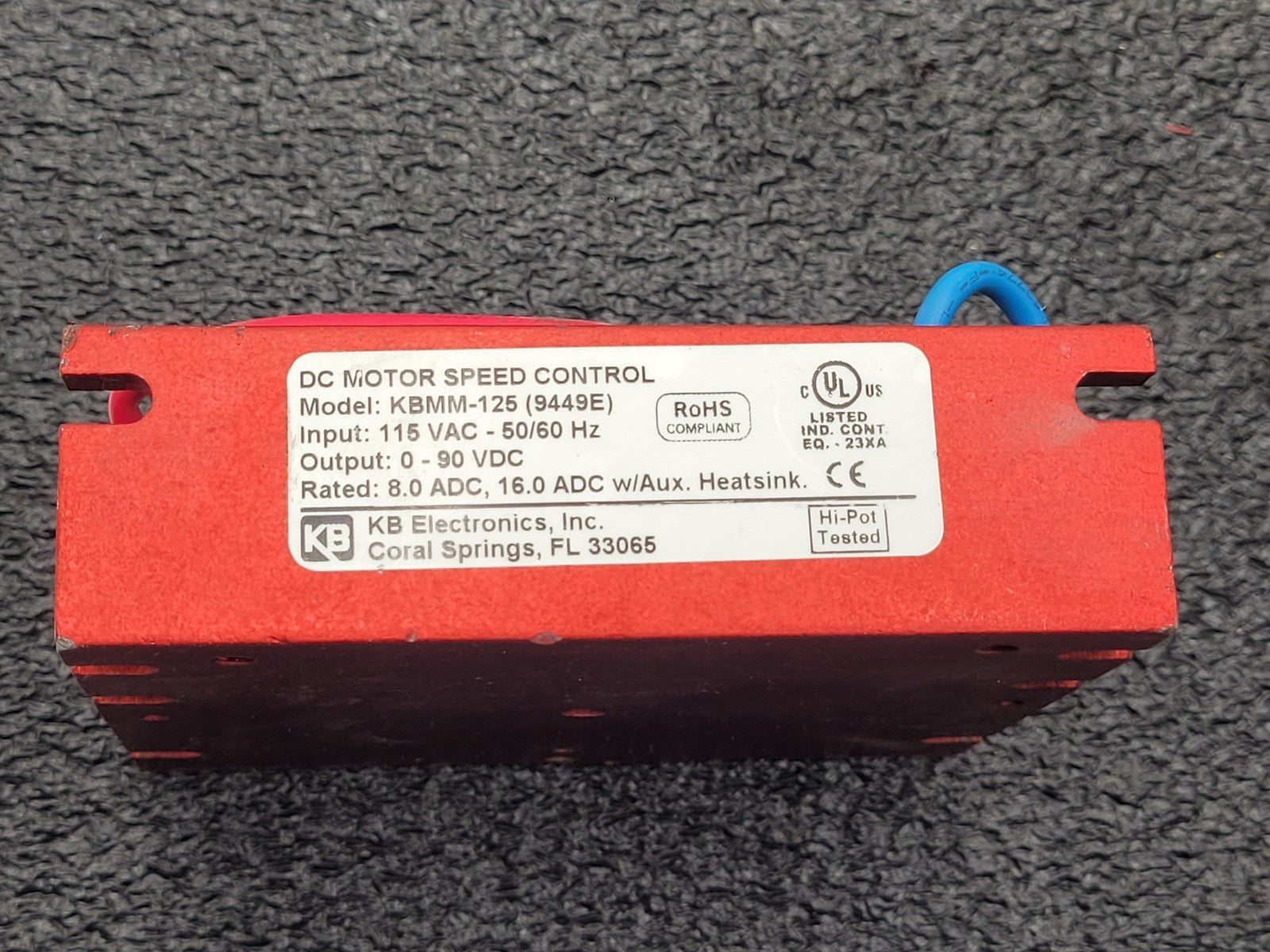 Leeson 985.613F M1125073.00 90VDC Electric Motor Coil Rope Hose Wire Winder