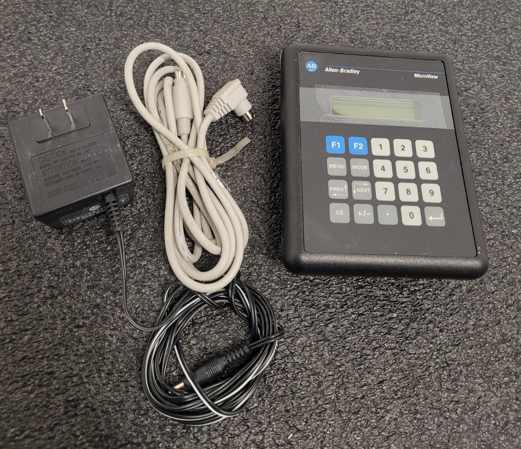 Allen Bradley 2707-MVP232 MicroView Operator Interface Panel Ser B +Cable, Power