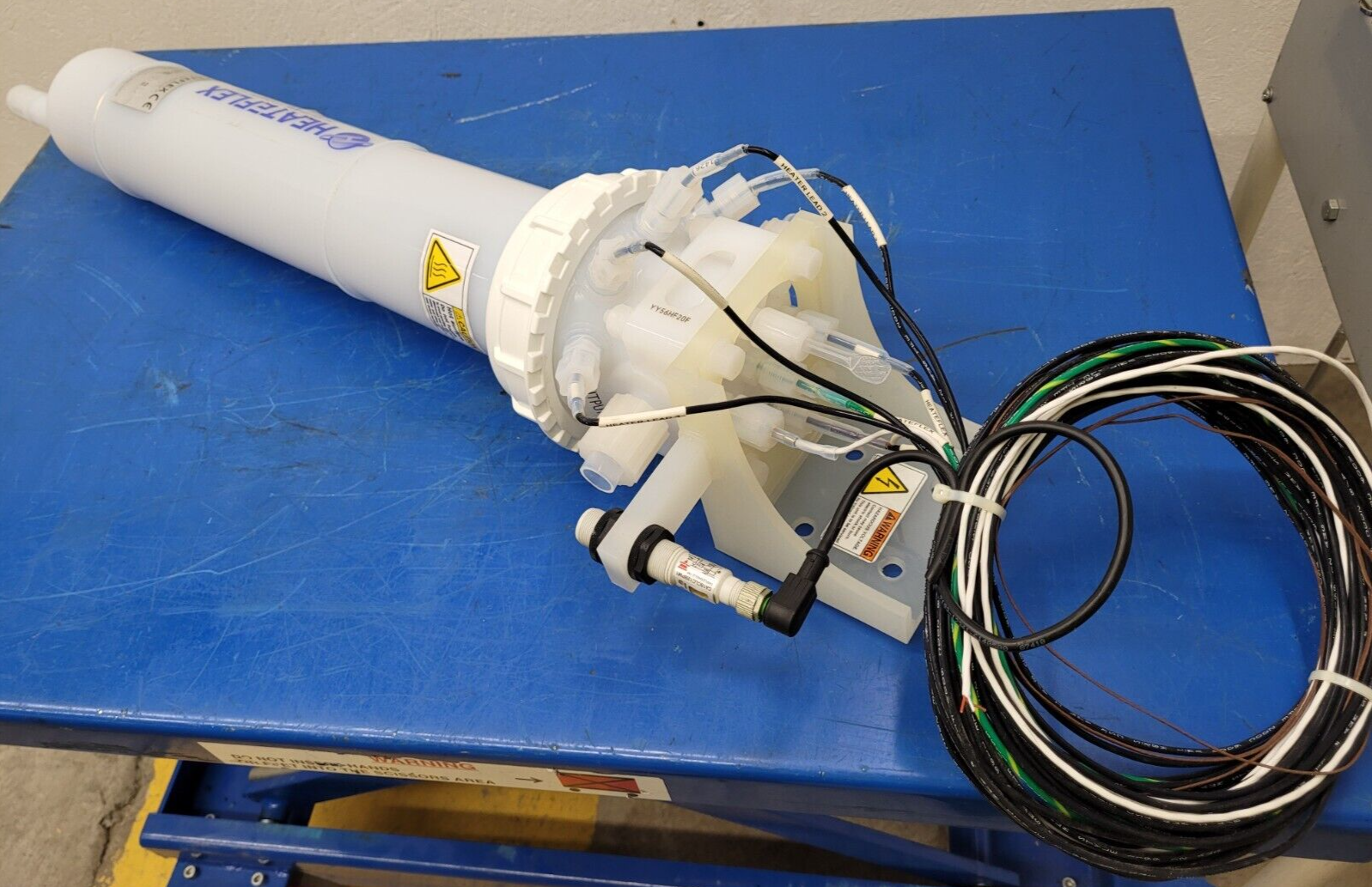 Heateflex LHN-1-09-0-A21-14-25 Ultra Pure In-line Fluid Acid Heater PVDF/PFA 9kW