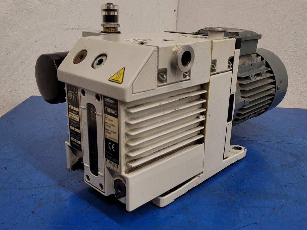 Leybold Trivac Rotary Vane Vacuum Pump D4B Load Tested Good 240/480VAC 1/3HP [B]