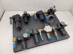 Lot of 4 Norgren R74G-4AK-RMG Filter Regulator Assembly 1x SMC NAV4000 Solenoid