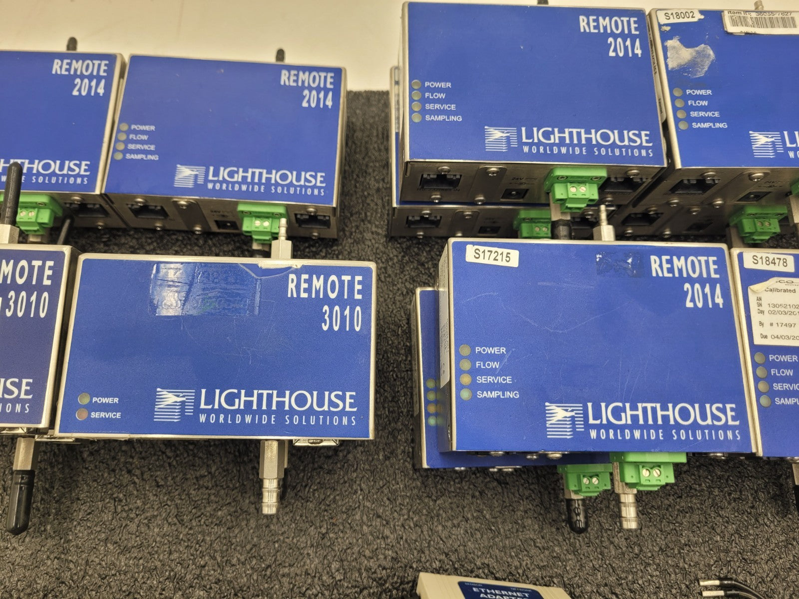 22x LIGHTHOUSE REMOTE  2014 3010 + Enet adapters RS-232 Laser Particle Counter