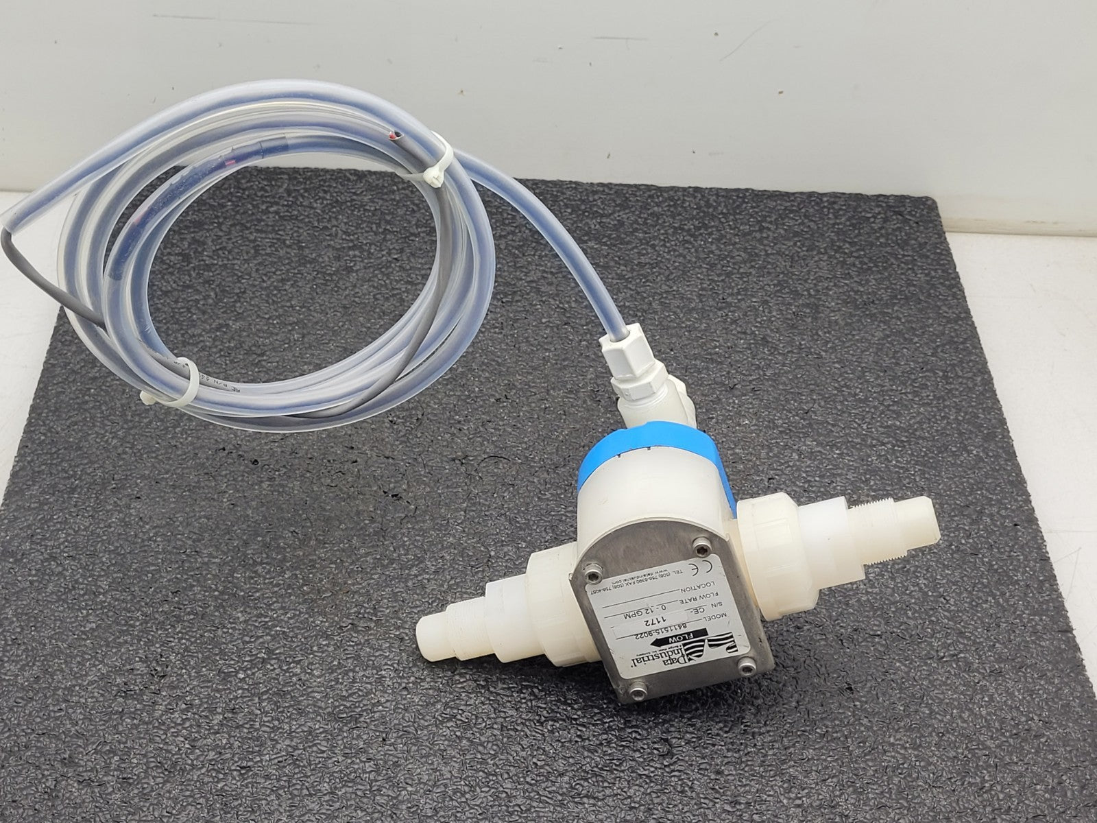 Data Industrial 8411515-9022 Flow Sensor 0-12 GPM Rate Chemical Flow Sensor