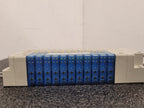 SMC SS5J3-60FD1-12M Valves 11x SJ3A60-5CUD-C4 Solenoid Stack DIN 0.15 ~ 0.7MPa