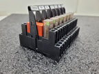 Lot of 7x Schrack DIN Rail Relay Block RT78725 8A 230VAC RT424730 EM10 Indicator