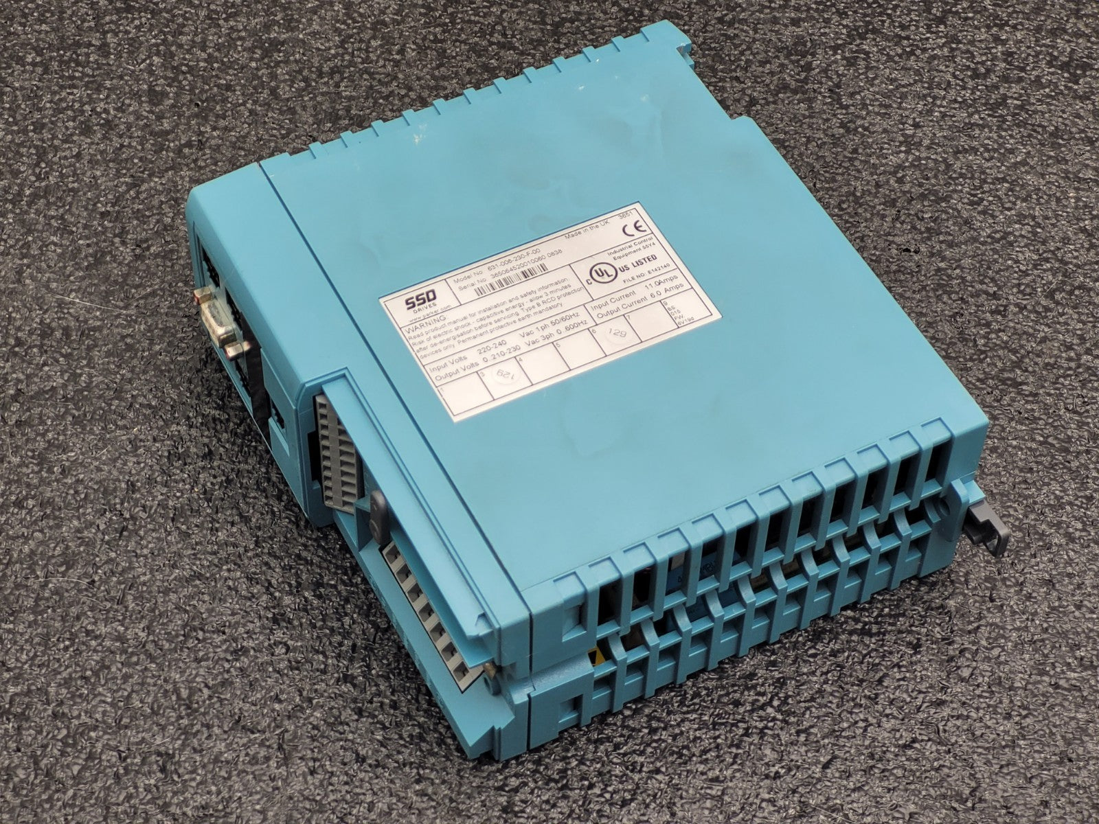 Parker Eurotherm SSD Servo Drive 631-006-230-F-00 240VAC Out 3PH [A]
