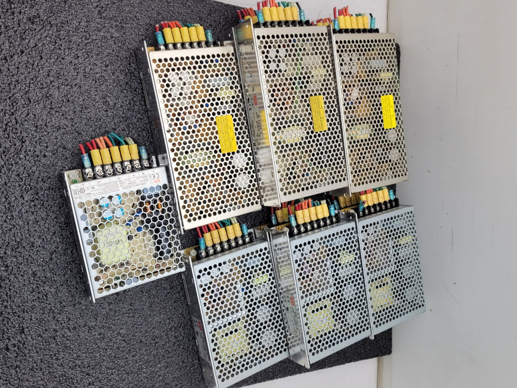 Lot of 11 Mean Well S-100F-5 RS-100-5 LRS-100-5 5VDC Output 16, 18, 20A Output